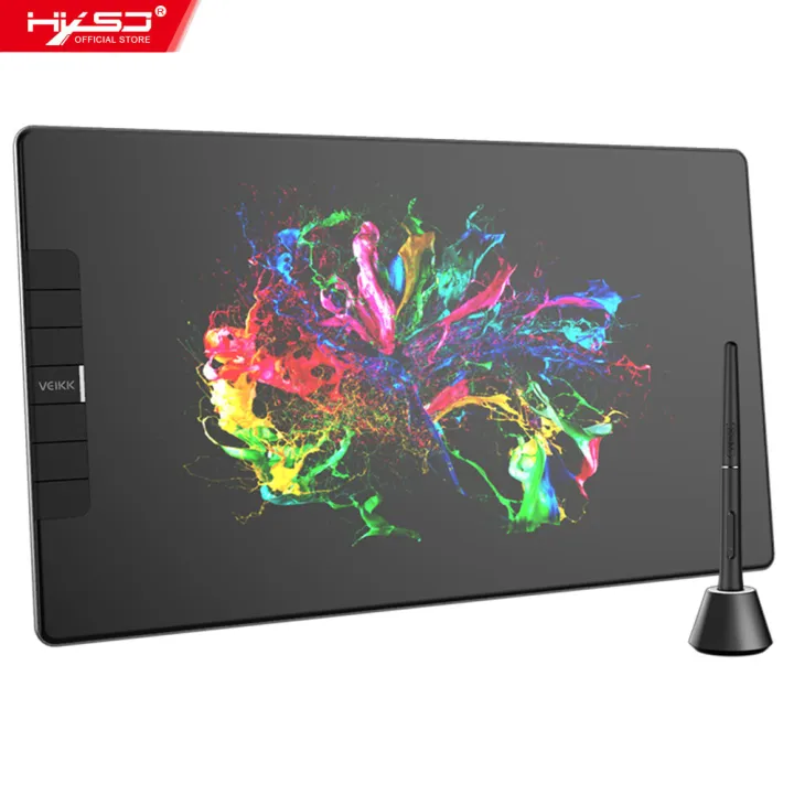 HXSJ Veikk Vk1200 Pen Display Drawing Di-Gital Screen With 6 Shortcut Keys 8192 Levels Pressure Sensitivity 5080Lpi Resolution