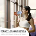 3 in 1 Motivational Water Bottle, Spirit GYM Gallon with Time Marker Large Capacity, Leakproof BPA Free Fitness Sports Water Bottle. 