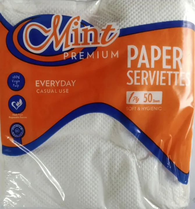 MINT PREMIUM PAPER SERVIETTE 50S'