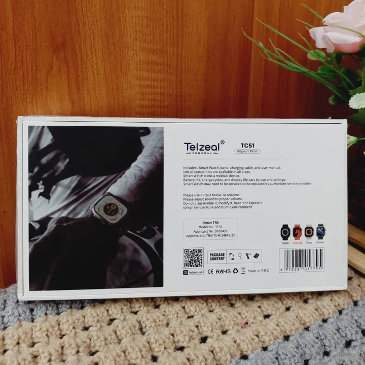 Smart%20Watch%20Telzeal%20Germany%20TC51%2049mm%20Bluetooth%20Call%20Full%20HD%20Waterproof%202.2Inch%20%E2%80%8BLarge%20Display%20-%20Image%207