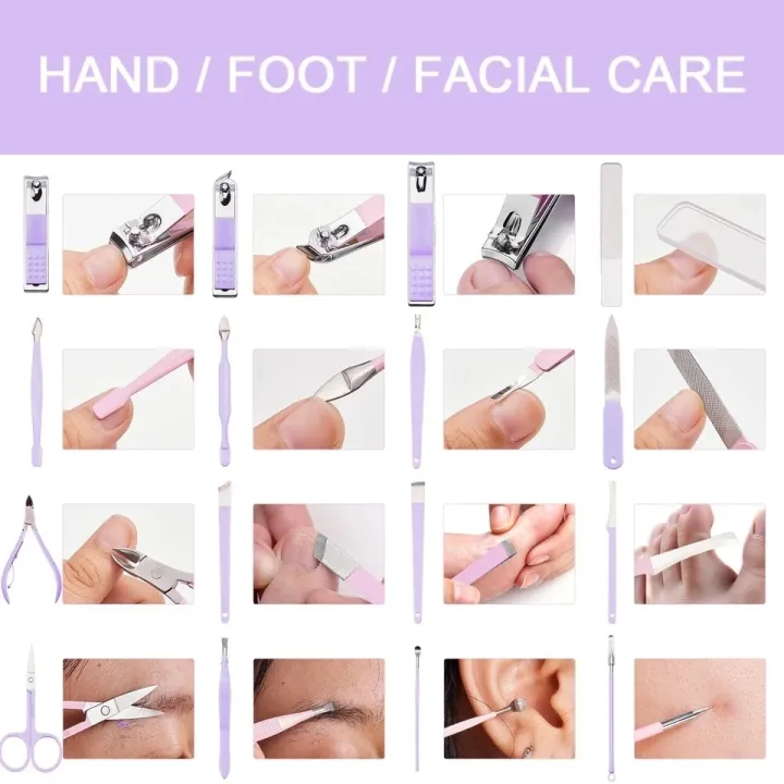 Manicure%20Sets%2016%20pcs%20Nail%20Clippers%20Professional%20Toenail%20Clippers%20Carbon%20Steel%20Nail%20Clippers%20Set%20for%20Men%20Woman%20Toe%20Nail%20Clippers%20Tools%20Grooming%20Kit%20for%20Thick%20Nails%20with%20Travel%20Leather%20Case%20-%20Image%205