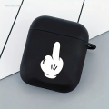 NEW Anrushide Cartoon Character Gesture Simple Cute Airpod Case Cool Earphone Luxury Cover for AirPods 2 3 Pro 2nd Generation Case Gift for Girl Boy. 