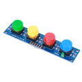 4 Independent Buttons Keyboard Module with Hat Keypad Module High Level Output for Arduino Or Raspberry Pi. 
