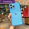 【ThinkWay】Fluorescent Neon Clear Case For iPhone 13 12 11 Pro Max XS SE 2 XR X 6 6S 7 8 Plus Cute Candy Color Slim Soft Silicone Gel Cover. 