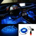 ( Blue ) Automotive LED 3M Atmosphere Lamp Decoration Lamp Cold Light with Side Clip Atmosphere Lamp Car Interior Decoration Light Line. 