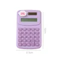 8 Digits Cute Mini Portable Digit Calculator Stationery Office Supplies Small Cartoon Animal Cartoon Cute Calculator Candy Color Kawaii Learning Tools. 