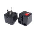 Wonpro Universal Japan United States Canada Philippines Thailand power connector AU EU UK swiss italy to US travel adapter plug Type B with switch and indicator lamp. 