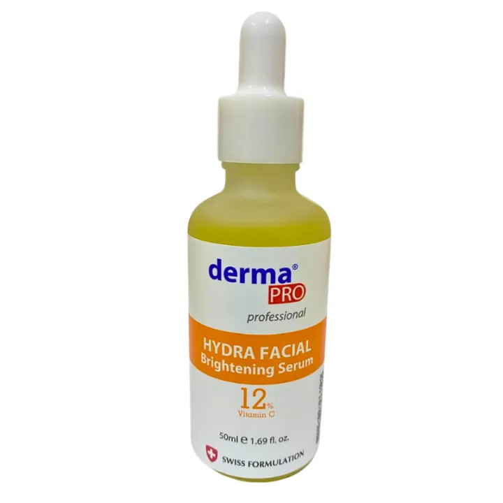 Derma Pro Hydra Facial Brightening Serum with 12% Vitamin C – 50ml ...