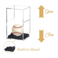 Baseball Display Case UV Protected Acrylic Baseball Display Cases Display Cases for Any Baseball Easy Install. 
