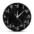 The Nines Math Wall Clock Number 9 Math Modern Clock Wall Watch Math Equation The Clock of 9s Formulas Mathematical Wall Art. 
