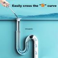 Clog Remover Chamber Sink Drain Dredging Tool Kitchen Bath cm Spring Pipe Dredger 160 Waterway Pipe Dredging Cleaning Tool Snake Under Clog Cleaning Hook. 