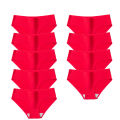 9PCS/Set Women Panties Silk Female Underwear Comfort Fashion Lady Panty Plus Size Briefs. 