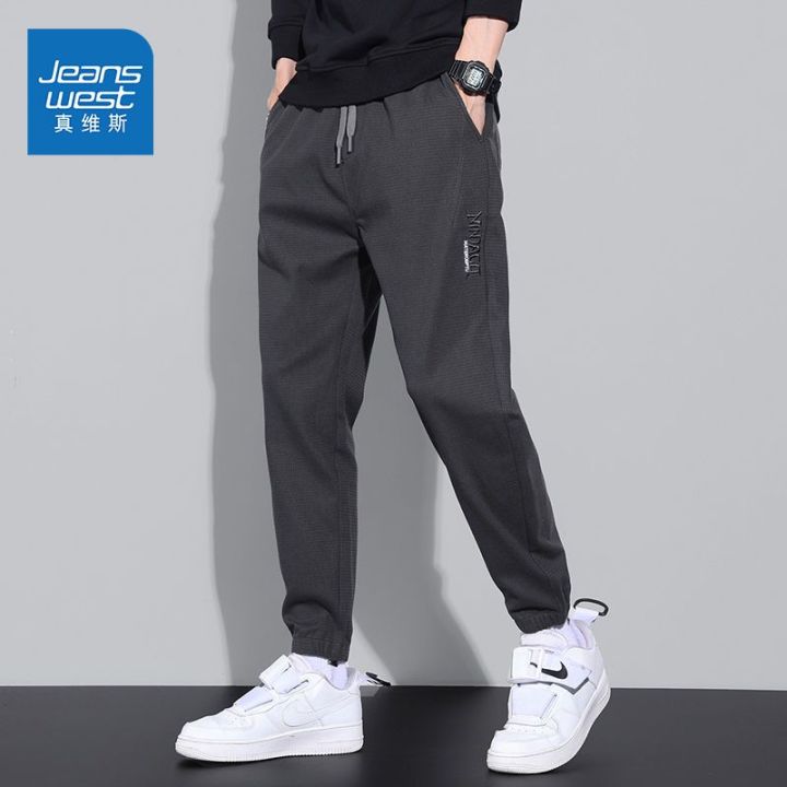 Zhenvis%20Casual%20Pants%20Men's%20Spring/Summer%20New%20Work%20Clothes%20Pants%20Men's%20Spring%20All-Match%20Harem%20Ankle-Tied%20Long%20Pants%20-%20Image%202