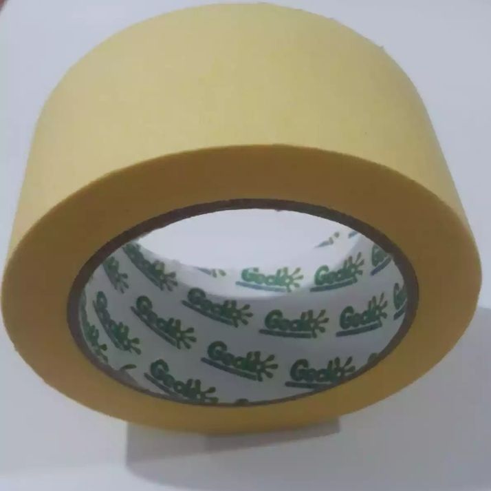 Masking Tape Jumbo 2" (50mm) x 45 mts Adhesive Yellow Home Office Stationary