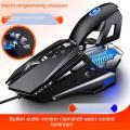 G10 USB Wired Macro Programming Gaming Mouse Colorful Water-cooled light 7200 DPI Mice With LED Backlight 7 Button For PC Laptop. 