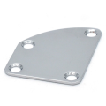 Electric Guitar Neck Plate Curved Cutaway Semi Round Asymmetry Neck Joint Back Mounting Plate 4 Holes with Screws B. 