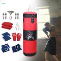 PU Punching Bag Heavy Bag Hanging Unfilled Bag Boxing Sandbag for Adults Home Gym. 