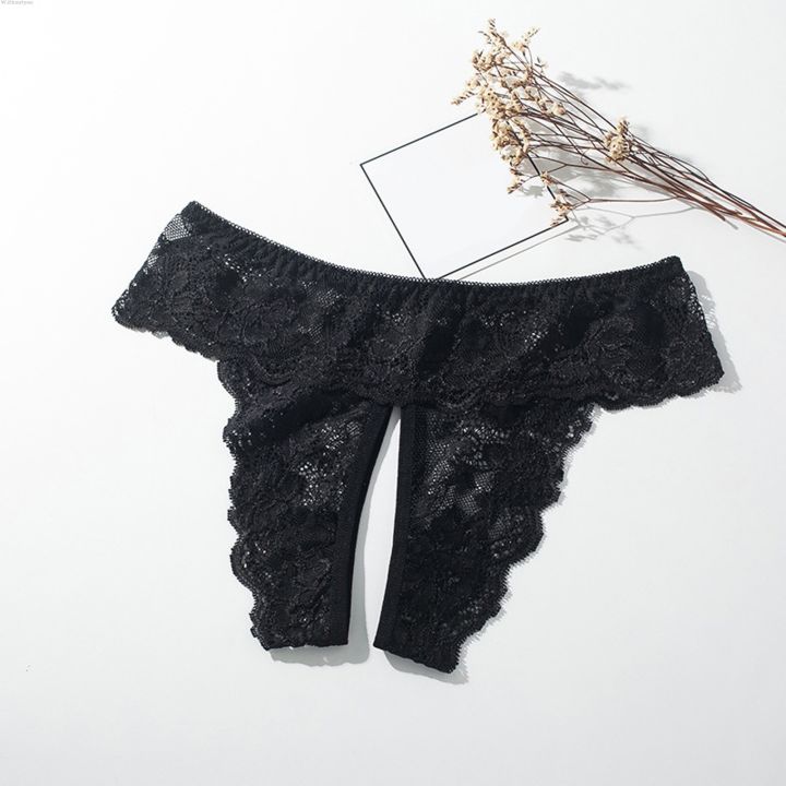 Withoutyou%20%EC%86%8D%EC%97%AC%EB%B3%B8%20women's%20bottoms%20panties%20women's%20lace%20cut-out%20opening%20thong%20low%20Original%20rise%20cotton%20underwear%20brazilian%20bikini%20solid%20color%20briefs%20%EC%9D%BC%EC%9E%90%EC%98%B7%20-%20Image%203