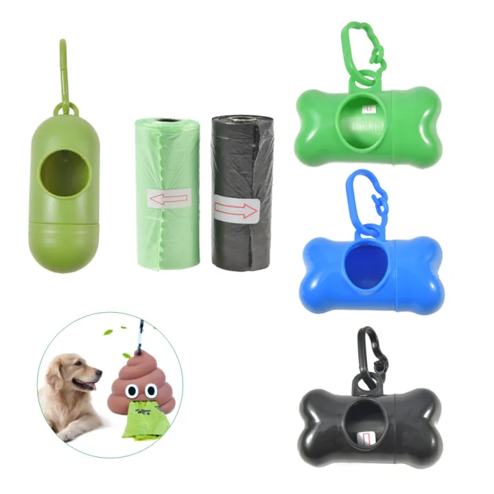 1pc Waste Bag Dispenser For Dog Waste Carrier Green Black Pet Supply Accessory Dog Cat Small Tools Dog Bag Dispenser