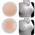 1Pair Reusable Silicone  Cover / Invisible Adhesive  Stickers / Women Bras Lift Pasties. 