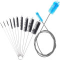 【Dream Sailing Store 】Aquarium Filter set, flexible ended bristles hose pipe cleaner with steel long cleaning brush. 