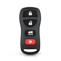 KEYYOU For NISSAN Pathfinder Titan Versa Maxima Frontier Xterra Murano INFINITI 4 Buttons Remote Car Key Shell Case. 