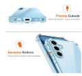 Samsung Galaxy A56 Transparent Shockproof Back Cover – Soft Silicone TPU Case. 