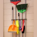 BROOM / MOP HANGER - 5 CLAW 5 HOOK  #304 STAINLESS STEEL HEAVY DUTY CLEANING TOOLS HOLDER. 