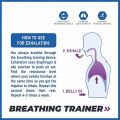 Spirometry Breathing Exercise Device with Adjustable Resistance Boost Lung Capacity Abdominal Strength Device o2 Lung Trainer. 