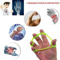 Silicone Finger Gripper Gym Hand Grip Resistance Band Wrist Stretcher Elastic Five Finger Expander Strength Trainer Exercise. 