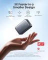 Anker Nano Portable Charger, 10,000mAh 45W Max Compact Power Bank, Travel Essential Phone Battery Pack with 2.3 ft InstaCord Retractable Cable for iPhone 17/16 Series, iPad, Galaxy, Pixel, and More A1638. 