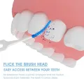 10 PCS Toothpick Teeth Plaque Remove Interdental Brushes Oral Care Hygienic Soft Rubber Bristle Teeth Cleaning Elastic brush With Thread Orthodontic Brush,Teeth Care Dental Floss Teeth Gaps Professional Deep Oral Teeth Cleaning Tools. 