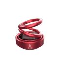 Air Freshener HIGH DURABLE METAL Solar powered Dashboard Ornament Spinning Double Ring Perfume for car Aromatherapy Car interior decoration. 