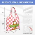 【ALLGOOD】Garfield Canvas Tote Bag Cute Printing Korean Style Student Shoulder Bag Casual Shopping Bag Large Capacity Travel Bag. 