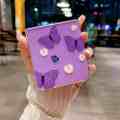 HODON Fashion Cute Purple Butterfly Clear Phone Case For Samsung Galaxy Z Flip 5 5G ZFlip4 Flip3 Cases Ultra Thin Hard Back Cover. 