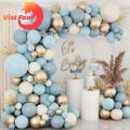Balloon Garland Arch Set 1 Set Balloon Garland Arch Kit Vintage Blue White Golden Leakproof Thicker Baby Shower Birthday Party Wedding Decoration Latex Balloon Party Supplies Latex Balloon Garland. 