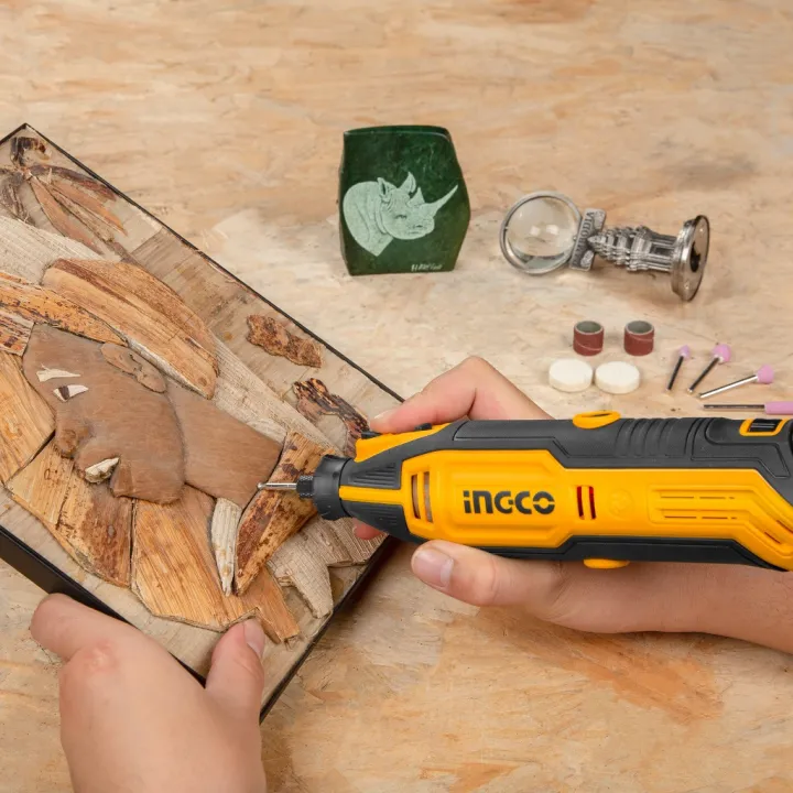 INGCO%20Mg13328%20Mini%20Grinder/Mini%20Drill/%20Rotary%20Tool%20Set/DIY%20Grinder/DIY%20Craft%20Tool%20Set%20130%20W%20With%20110%20Pcs%20Accessories%20-%20Image%207