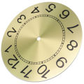 DIY Clock Face 9.5 Inch Clock Face DIY Quartz Wall Clock Metal Wire Drawing Process Aluminum Plate Clear Numerals. 