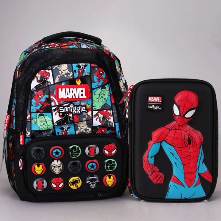 Smiggle%20Marvel%20Superhero%20Spider-Man%20Children%20Stationery%20School%20Bag%20Lunch%20Bag%20Lunch%20Box%20Pencil%20Box%20Water%20Cup%20Student%20Gift%20-%20Image%203