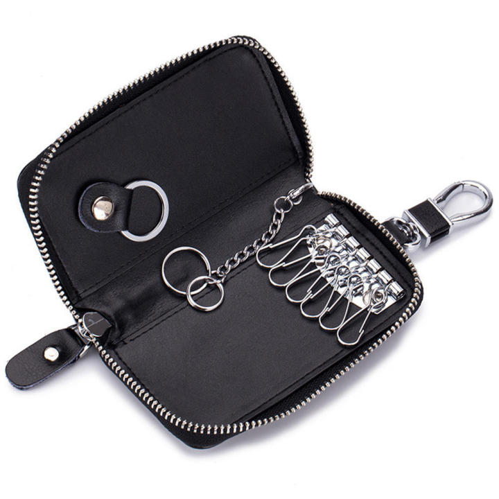 Card%20Bag%20Small%20Housekeeper%20Key%20Case%20Car%20Key%20Wallet%20Men's%20Key%20Wallet%20Key%20Holder%20Organizer%20Leather%20Keychain%20-%20Image%209