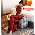 High-end red new bride wedding banquet Chinese style toast dress wedding dress 2023 long morning dress. 