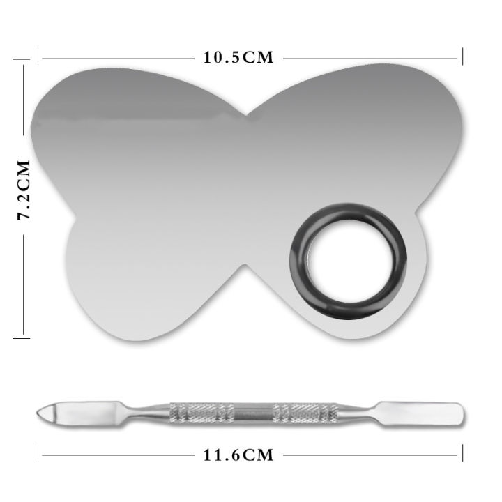 Makeup%20Palette,%20Stainless%20Steel%20Metal%20Mixing%20Palette%20with%20Spatula%20Artist%20Tool%20for%20Mixing%20Foundation%20Nail-Art%20-%20Image%205