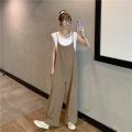 Vest Wide Leg Loose over plus Size + One-Piece Trousers Fat MM Women's Suspenders Summer Jin Two-Piece Set 2-300 Suit. 