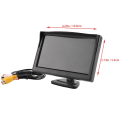 JINMY 6pcs 5 Inch 800X480 TFT LCD HD Screen Monitor with Dual Mounting Bracket for Car Backup Camera/Rear View/DVD. 