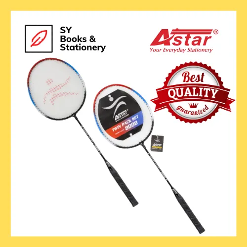 ASTAR%20Badminton%20Racket%20Twins%20Pack%20Set%208008%20Sport%20Series%20/%202%20Pieces%20Racket%20with%20String%20/%20%E7%BE%BD%E6%AF%9B%E7%90%83%E6%8B%8D/2%E4%B8%AA%20/%20Shuttlecock%20-%20Image%202