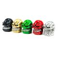 4Pcs/Set Universal Skull Car Auto Wheel Tire Valve Stem Caps Dust Covers Modified Tire Valve Cap for Car, Motorcycle and Bicycle. 