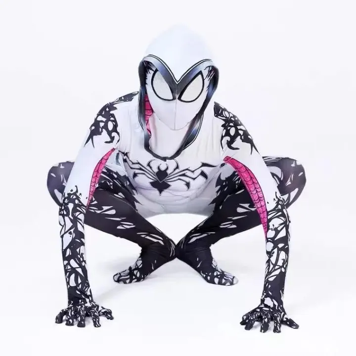 MINISO%20Spider%20Gwen%20Stacy%20Cosplay%20Costumes%20Women%203D%20Print%20Jumpsuits%20Onesies%20Halloween%20Clothes%20Soft%20Material%20With%20Hat%20Mask%20-%20Image%204