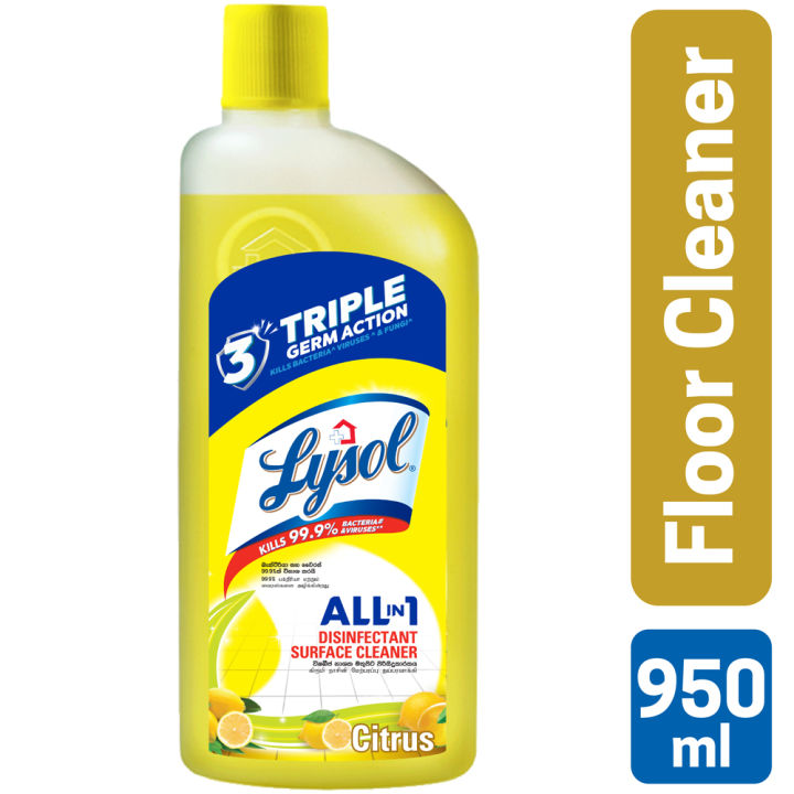 Lysol Disinfectant Surface & Floor Cleaner Liquid Citrus 950ml