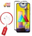 Full Glue Temped Glass + SAMSUNG EHS61 in ear Earphone Wired with Microphone For Samsung Galaxy A10 M10 M21 A50 A30s M20 M31 A11 M11 A10s A20s A21 A20 A30 Special Deal. 