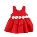 Kids Frock Plane Red Color. 
